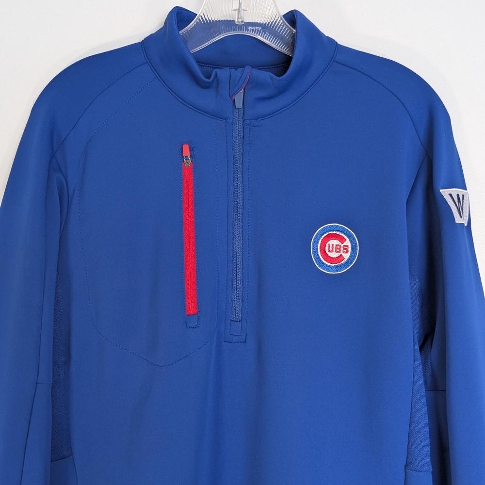Antigua Men's CHICAGO CUBS 1/4 Zip Pullover Sz M - Picture 3 of 12